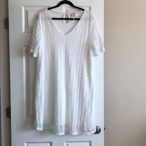 White plus size dress!